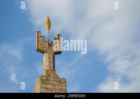 Gedenkstätte zum 50. Jahrestag der Oktoberrevolution, Jerewan, Armenien Stockfoto