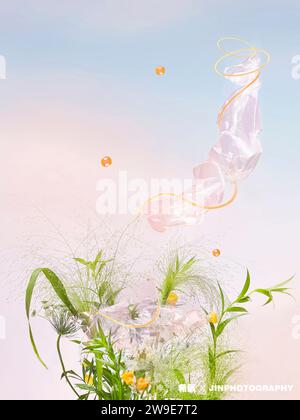 Hintergrund für Produktpräsentationen, Hintergrund für Produktaufnahmen, Hintergrund für Produktwerbung Stockfoto