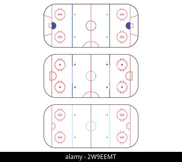 Eishockeybahn, Hockey Clip Art, Eishockeybahn Cut File, Eishockey, Eishockey Vektor Stock Vektor