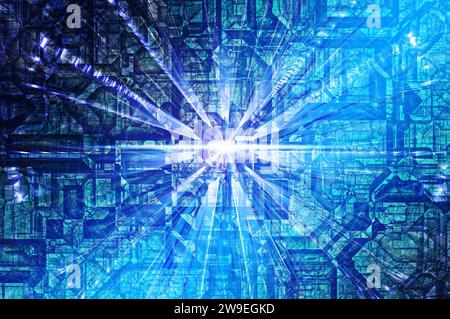 abstrakte Technik-Hintergrund Stockfoto