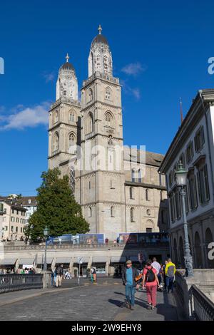 Die Wasserkirche von Zürich, Schweiz Stockfoto