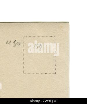 Pjotr Iljitsch Tschaikowski (* 7. Mai 1840 bis 6. November 1893) war ein russischer Komponist der Romantik. Rückseite alte Vintage-Postkarte des Russischen Reiches. 1889. Einzelheiten. Stockfoto