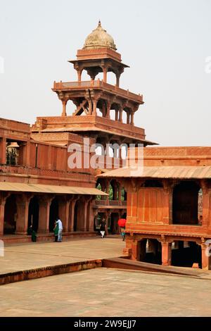 Anup Talao & Umgebung, ein UNESCO-Weltkulturerbe in Fatehpur Sikri, Uttar Pradesh, Indien Stockfoto