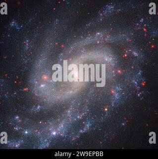 NGC 5584 (Webb NIRCam + Hubble WFC3) Stockfoto