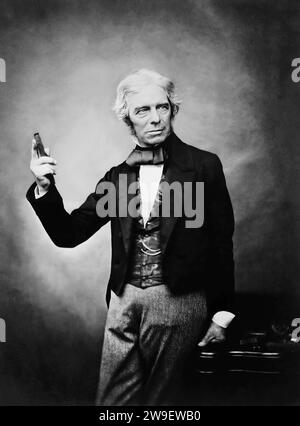 Porträt von Michael Faraday. Um 1850. Foto von Maull & Polyblank. Stockfoto