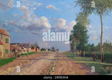 Route de Versailles, Rocquencourt, Camille Pissarro, 1871, Stockfoto