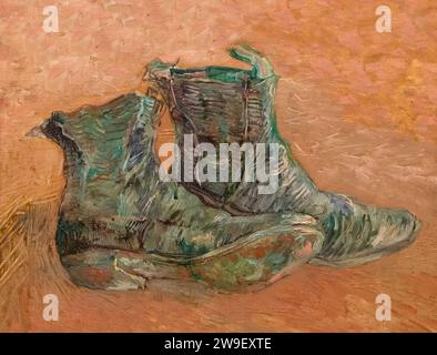 Schuhe, Vincent van Gogh, 1887, Stockfoto