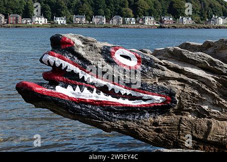 Crocodile Rock, Millport, Great Cumbrae, Schottland Stockfoto