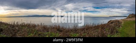 Küstenblick, Fort Casey State Park auf Whidbey Island Stockfoto