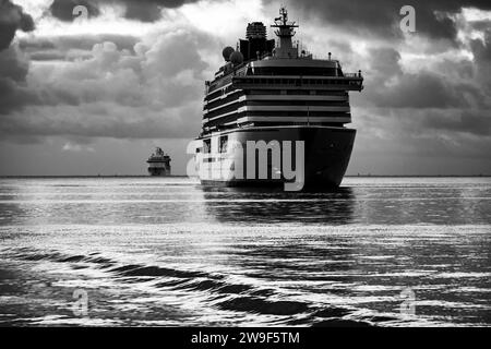 Kreuzfahrtschiff Ankunft in Halifax, Nova Scotia, Kanada. Stockfoto