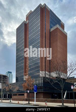 Das James A. Byrne U.S. Courthouse in der 6. Straße und Market Street in Philadelphia, Pennsylvania. Stockfoto