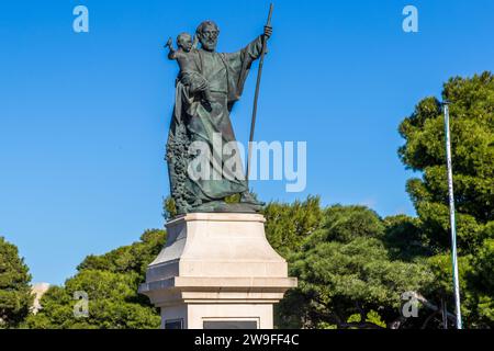 St. Paul Statue in Rabat, Malta Stockfoto