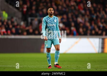 Dezember 2023; Gtech Community Stadium, Brentford, London, England; Premier League Football, Brentford gegen Wolverhampton Wanderers; Matheus Cunha von Wolverhampton Wanderers Stockfoto