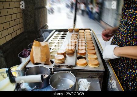 Autokuchen, Taiwan berühmtes Street Food Stockfoto