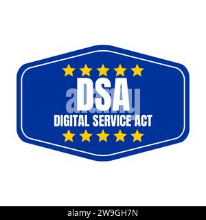 Symbol für DSA Digital Services ACT Stockfoto