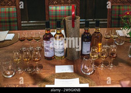 Fife Arms veröffentlicht seinen limitierten Single-Cask-Whisky im Scottish Room in London , Großbritannien . Stockfoto