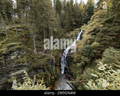 Zackelfall in Polen Krkonose Stockfoto