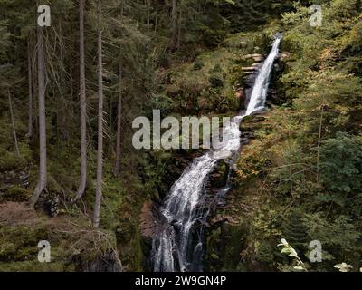 Zackelfall in Polen Krkonose Stockfoto