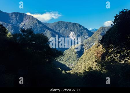 Wunderschöne Ausblicke entlang des Lushui Wenshan Trail, Taroko National Park, Taiwan Stockfoto
