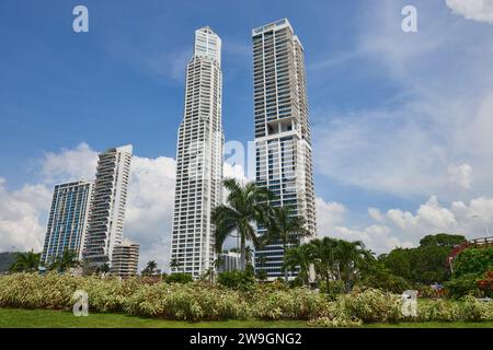 Moderne Wolkenkratzer in Panama-Stadt, Republik Panama, Zentralamerika, Amerika Stockfoto