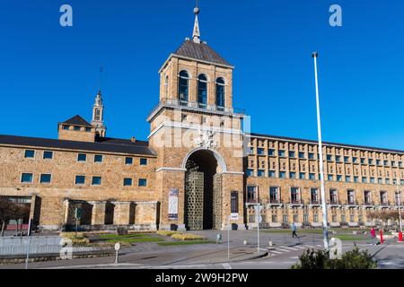 Laboral University Complex og Gijàon, Asturien Stockfoto