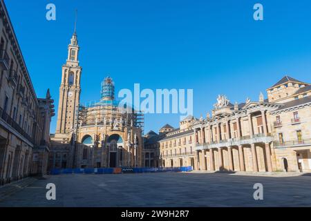 Laboral University Complex og Gijàon, Asturien Stockfoto