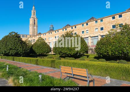 Laboral University Complex og Gijàon, Asturien Stockfoto