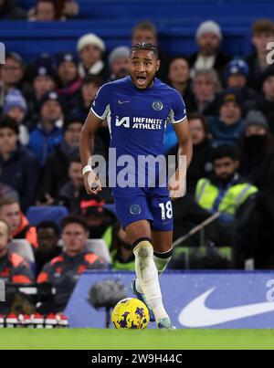 London, Großbritannien. Dezember 2023. Christopher Nkunku aus Chelsea während des Premier League-Spiels in Stamford Bridge, London. Der Bildnachweis sollte lauten: David Klein/Sportimage Credit: Sportimage Ltd/Alamy Live News Stockfoto
