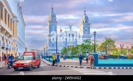 Die Kathedrale unserer Lieben Frau von Himmelfahrt, Santiago de Cuba, Kuba Stockfoto