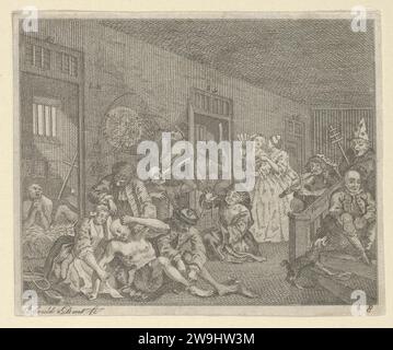 A Rake's Progress, Platte 8 1932 von William Hogarth Stockfoto