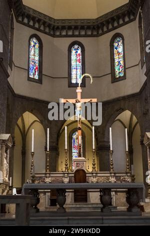 Florenz, Italien. 18. Mai 2017: Inneres der Kathedrale von Florenz. Basilika Santa Maria del Fiore oder Basilika Santa Maria del Blume in Flor Stockfoto