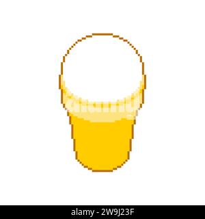 Eiscreme Pixel Art. Süßigkeiten 8 Bit. Stock Vektor