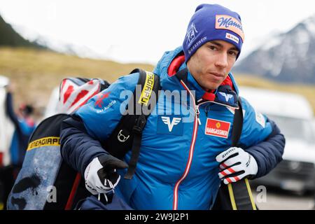 Oberstdorf, Deutschland. Dezember 2023. Skilanglauf, Skispringen, vier-Hügel-Turnier, Weltmeisterschaft, große Schanze, Männer, Training: Stefan Kraft aus Österreich. Vermerk: Daniel Karmann/dpa/Alamy Live News Stockfoto