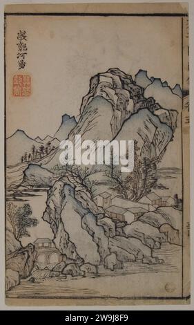 Eine Seite aus dem Jie Zi Yuan 1924 von Li Liufang Stockfoto