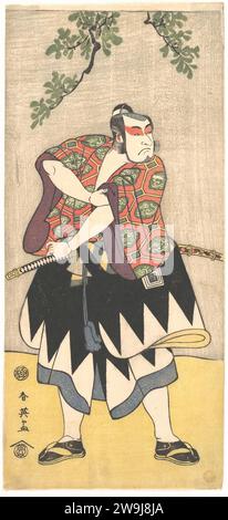 Kabuki-Schauspieler Ichikawa Monnosuke II 1918 von Katsukawa Shun'ei Stockfoto