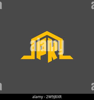 Erstes PK-Monogramm-Logo mit sechseckigen Design-Ideen Stock Vektor