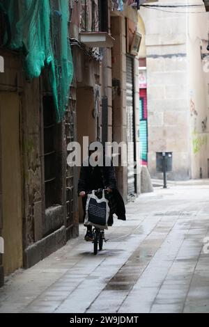 Barcelona Straßen und historisches Zentrum Stockfoto