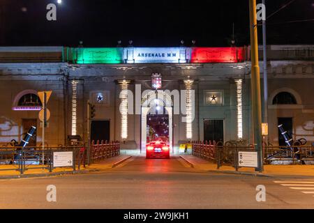 La Spezia, Italien, 27. Juli 2023. Das Technische Marinemuseum von La Spezia ist ein Marinemuseum, das hauptsächlich mit der italienischen Marine verbunden ist. Stockfoto