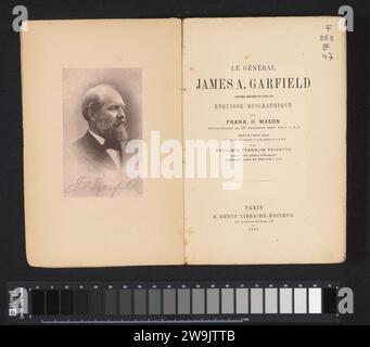 General James A. Garfield 20. Präsident der Vereinigten Staaten, Frank Henry Mason, 1881 Buch Paris Paper Carbon print Stockfoto