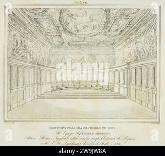 Zanotto, Francesco - Il Palazzo Ducale di Venezia - Sala del Consiglio dei Dieci. Stockfoto