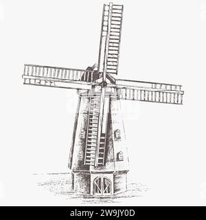 Illustration des Fräsvektors. Stock Vektor