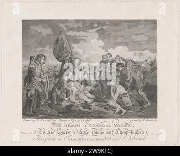 Der Tod von General Wolfe (13. September 1759) 1883 durch P. Someone Stockfoto