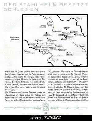 ZIEL ERKANNT! 12. Reichs-Frontsoldatentag des Stahlhelm B.d.F. Breslau 30 31 Mai 1931 10 Propaganda-Erinnerungsschrift (Gedenkbuch des Stahlhelmbunds, Deutsche rechte paramilitärische Organisation 1918–1935) keine Copyri bekannt. Stockfoto