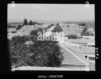 Zionistischen Kolonien auf Sharon. Zichron Yakob. In Erinnerung an Jakob. Ein Kummerower See Kolonie Stockfoto