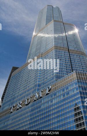 Trump International Hotel und Tower, Chicago Stockfoto