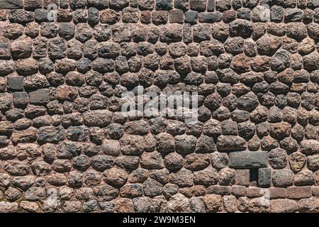 Cusco, Peru, historisches Stadtzentrum, Details aus Steinmauern, INKA-Kultur, Bautechnik, 2023 Stockfoto