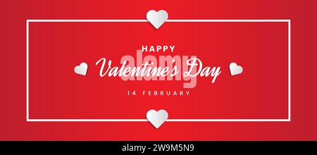 Hintergrund zum Valentinstag. Hintergrunddesign zum Happy valentine Day Stock Vektor