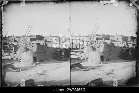 Zuni Pueblo, New Mexico Teil der südlichen Hälfte, 1873 Stockfoto