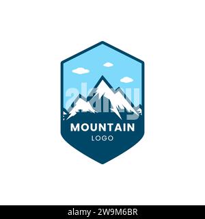 Mountain-Logo. Design-Konzept mit Mountain-Logo. Stock Vektor