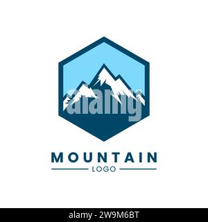Mountain-Logo. Design-Konzept mit Mountain-Logo. Stock Vektor